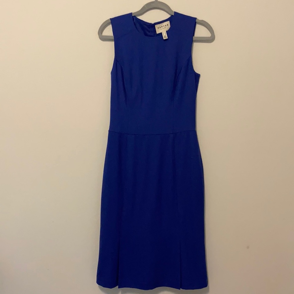 like new women dress size 2 royal blue